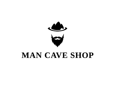 Logo Concept for a Men's products Shop beard cave dailylogochallenge design illustration illustrator logo logochallenge man minimal moustache saloon shop simple typography