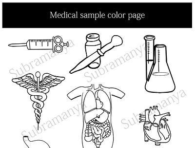 Medical vector illustration line art medical medical illustration medical vector outline vector