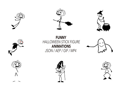 Halloween stick figure animations animated json gif animation halloween halloween animation halloween gif halloween json halloween lottie halloween stick figure json files stick figure animation