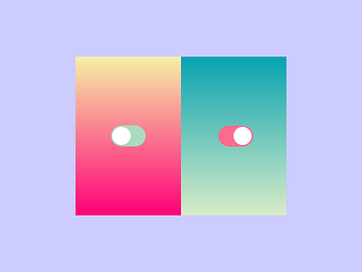 DailyUI - 015 - On/Off Switch adobe xd app colours daily 100 challenge dailyui dailyuichallenge design gradient graphic design graphics on off switch ui