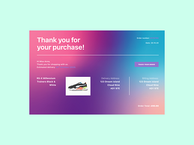DailyUI - 017 - Email Receipt app daily 100 challenge dailyui dailyuichallenge design graphic design icon typography ui ux web