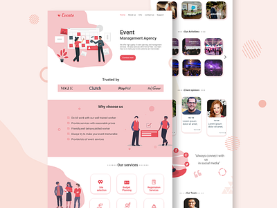 Evento-Landing page