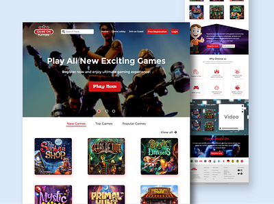 game on players-landing page gameonplayers homepage landing page landing page concept ui design ux webpagedesign website design