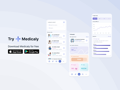 Healthcare Mobile App activity customer design doctor health healthcare medical product search tests tracking ui ux
