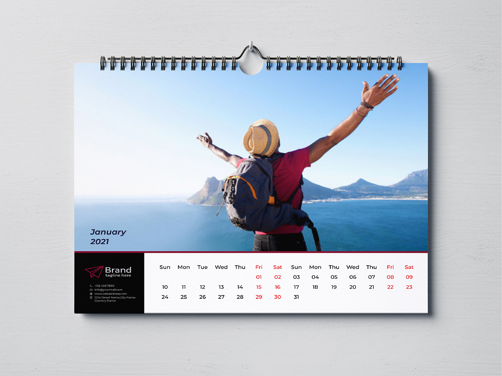 Wall Calendar designs by Mahmudul Alam on Dribbble