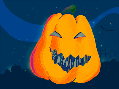All Hallows Even design helloween magic mystic pumpkin vector yellow