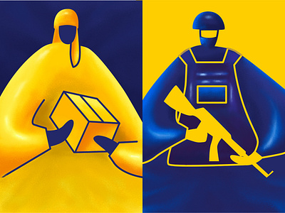 Pray for UKRAINE 3d blue design digital art digital illustration fighter graphic design illustration illustratrator photoshop texture ui ukraine vector war yellow