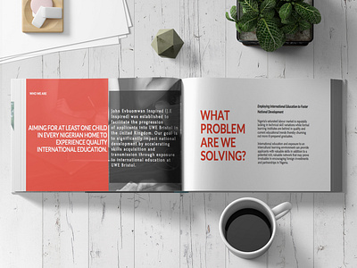 Brochure design for an Ed consulting firm