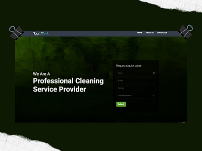 Web design for a Cleaning service company