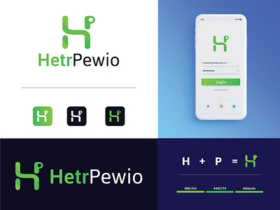 H+P Letter Mark Logo concept
