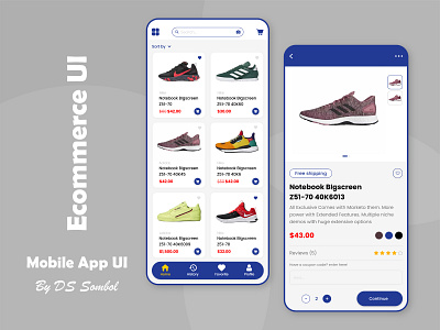 Shoes Ecommerce UI addidas chabsombol ds dssombol ecommerce mobile nike ui