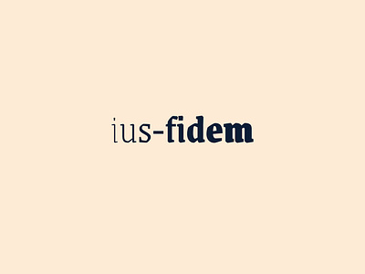 Ius-Fidem - Branding