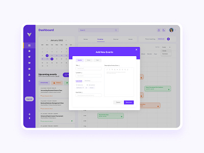 Edvora Dashboard Design