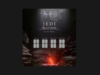 JediFinalOrder - #dailyui014 countdown countdowntimer dailyui dailyui014 dailyuichallenge design fallen jedi order starwars ui