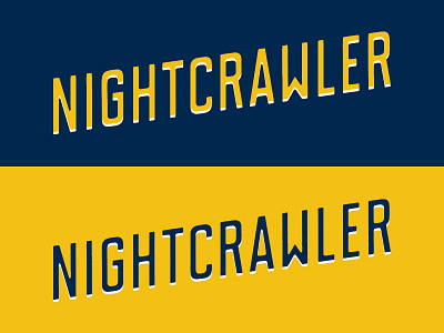 Nightcrawler branding custom type limited palette logotype nightcrawler typography