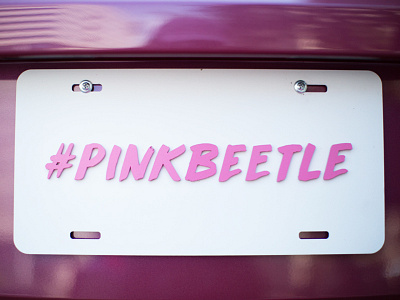 #PB 5d brush car hashtag industrial design lettering photography pink spraypaint volkswagen vw