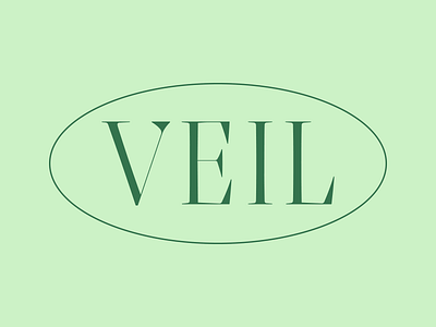 Veil branding bright cannabis custom type design lettering logo simple