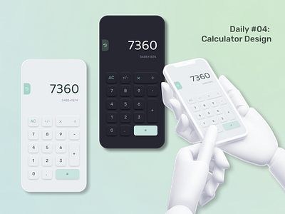 Daily UI #4 Calculator for daily use calculator dailyui