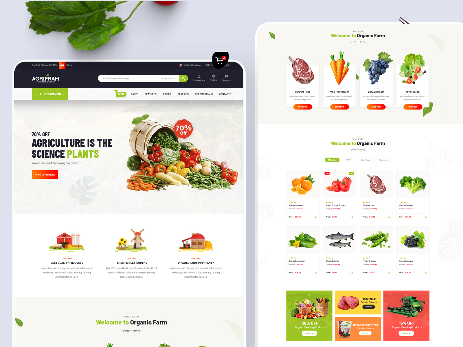 Agriculture and Organic Food by Tonoy on Dribbble