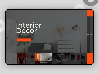 Interior Design Website UI app branding design graphic design icon illustration logo ui ux web