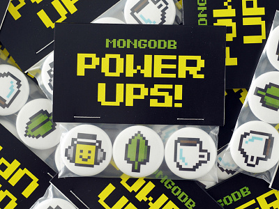 POWER UPS! 8 bit coffee headphones leaf mongodb pixel pixel art power ups videogame