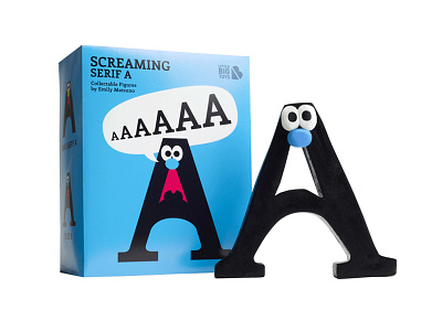 Screaming Serif A character design serif typography