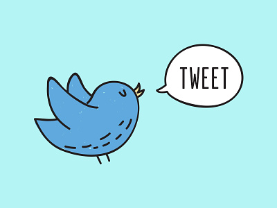 Tweet bird blue blue bird chat social media twitter