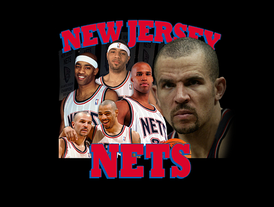 New Jersey Nets - T Shirt Design branding clothing design nets