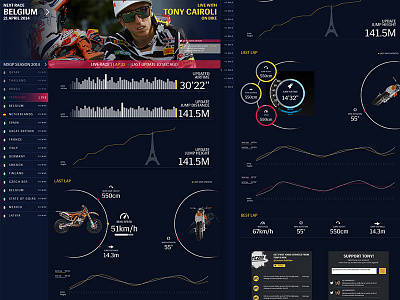 Redbull dashboard Tony Cairoli cairoli chart dashboard graph mx1 redouble web