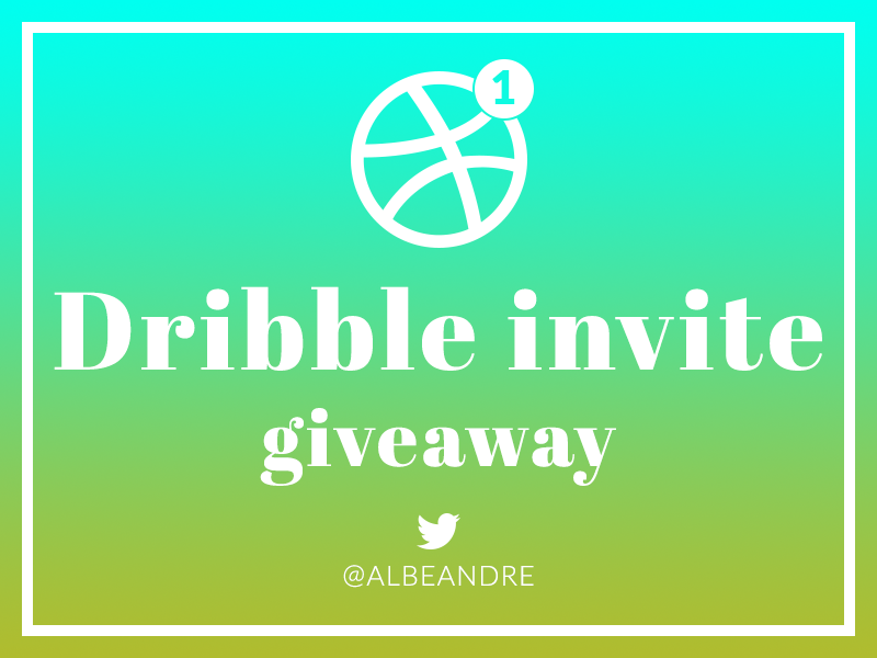 Dribbble Invite Giveaway dribble giveaway giveaway invite dribbble