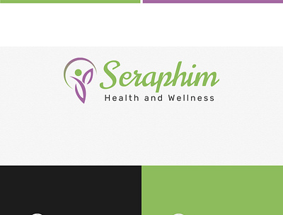 Seraphim health and wellness branding health logo