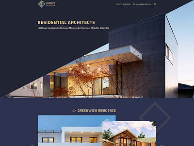 Luxury Home Website branding design graphic design home website homepage luxury