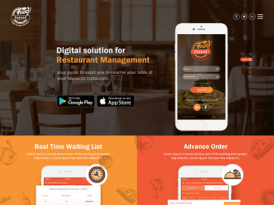 FoodJugaad Landing Page food homepage landing page