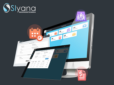 Siyana Ats app dashboard design desktop graphic ui ux