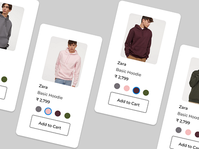 UI Card Design - Ecommerce