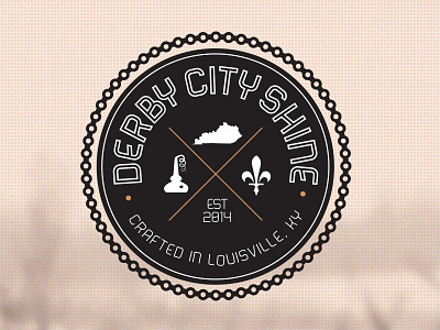 Derby City Shine branding city derby identity kentucky logo louisville moonshine shine