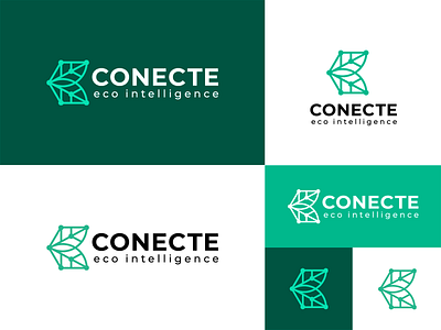 Conecte Eco Intelligence Logo branding design illustrator logo photoshop vector