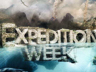 NAT GEO expedition week composite cover design 3d key art