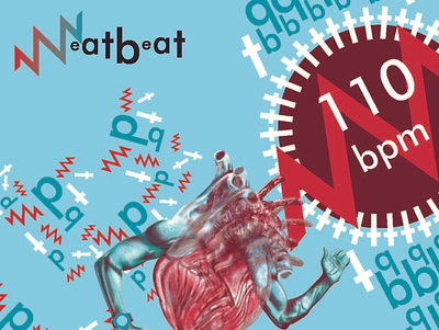 Neatbeat (college project brand adverts) appbrand healthadverts healthbrand heart heartbrand heartmonitor heartrate makingheartmove trackinapp