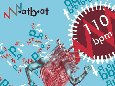 Neatbeat (college project brand adverts) appbrand healthadverts healthbrand heart heartbrand heartmonitor heartrate makingheartmove trackinapp