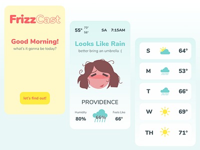 Weather App app branding flat icon illustration logo weather app web web designer