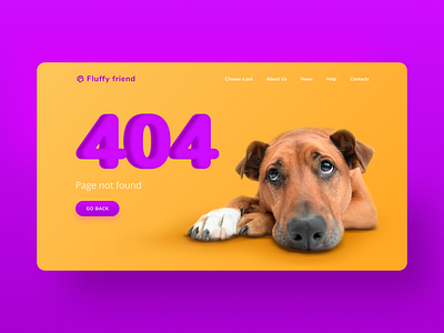 404 Page / Daily UI : 008 404 page animals color daily ui 008 design figma ui web