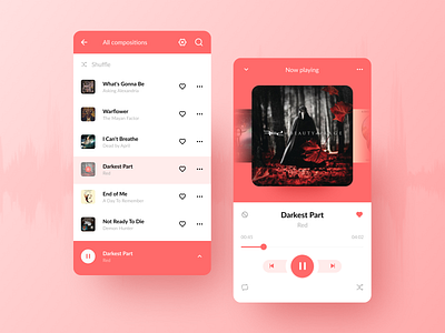 Music Player / Daily UI : 009 color daily ui 009 design music music player ui