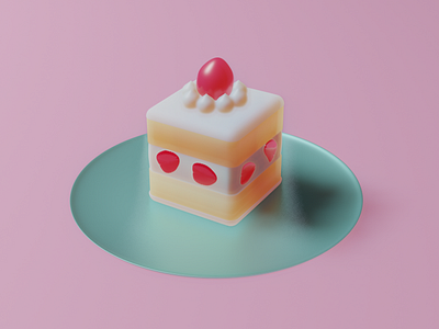 SpaceCake 3d 3d art