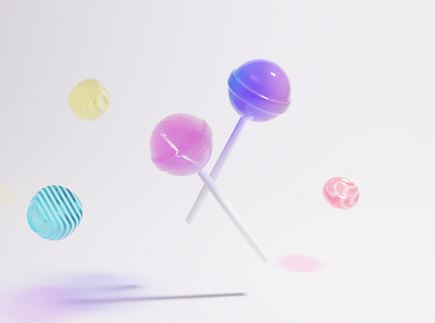 candy 3d 3d art design