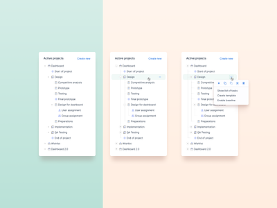 Vertical Hierarchy List