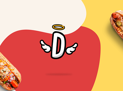 D Logo Design - Divina Dogueria Hot Dog brand branding design food hotdog illustration logo logotype