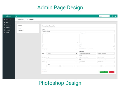 Admin Page Design