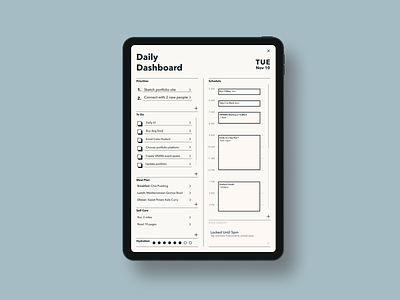 Daily UI 10 - To Do List black and white calendar checklist clean concept dailyui day planner minimalist paper planner to do user experience ux uxdesign uxdi