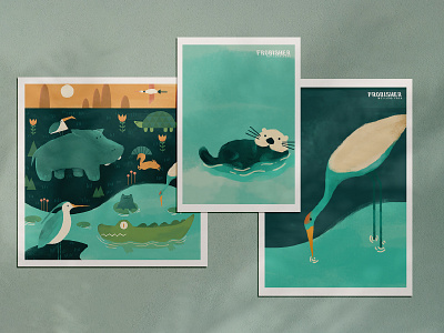 Frobisher Wetland Park Branding Illustration